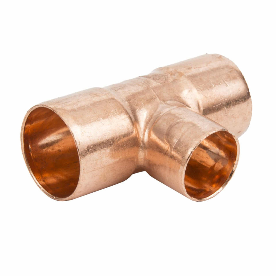 COPPER REDUCING TEES - SWEAT & PROPRESS