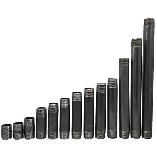 3/4" BLACK SCH 40 PIPE NIPPLES