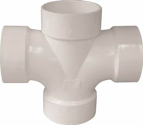 PVC DWV DOUBLE SANITARY TEE