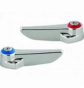 T & S BRASS SHORT LEVER HANDLES