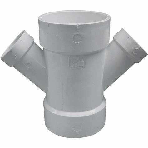 PVC DWV REDUCING DOUBLE WYE