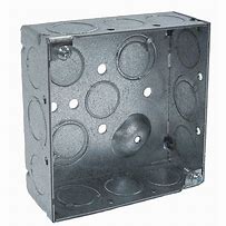 4" SQUARE METAL BOXES 2 1/8"  DEEP