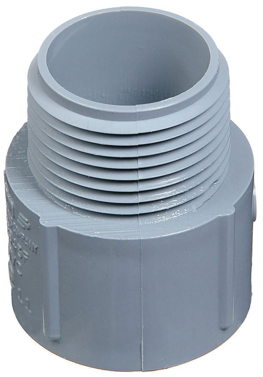 PVC ELECTRICAL CONDUIT MALE ADAPTOR